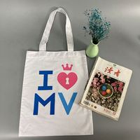 Moda cep yeniden kullanılabilir ağır alışveriş Tote yalıtımlı organik pamuk Tote çanta düz tuval