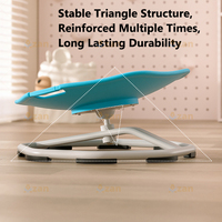 Chaise pivotante sensorielle pour enfants, chaise tournante à 360 degrés, entraînement à l'équilibre vestibulaire avec base en métal octogonale