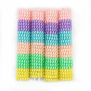 グッディキャンディーカラー電話ワイヤーヘアネクタイ、女の子のための弾性ヘアバンド - Product Image 6