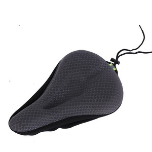 Housse de selle de vélo en silicone, coussin confortable en maille nid d'abeille pour selle de vélo de montagne et de route - Product Image 3