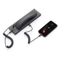Earphone colokan langsung tipe c mikrofon penerima ponsel Universal stasiun pangkalan port C earphone pegangan headset retro