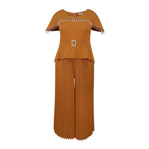 <span class=keywords><strong>Mono</strong></span> de <span class=keywords><strong>Fiesta</strong></span> para Mujer <span class=keywords><strong>con</strong></span> Mangas <span class=keywords><strong>Capa</strong></span>, Cintura Alta y Falda Plisada - Product Image 5