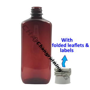 16oz 500ml hổ phách Chai PET nắp vặn chứa chất lỏng - Product Image 6