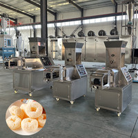 Machine d'extrusion de maïs soufflé, certifiée CE, automatique, en acier inoxydable, pour la transformation de maïs, de céréales, de riz et de snacks