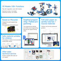 Kit de Construcción 16 en 1, Juguete Robótico Educativo para Programación en Python y Makecode, Compatible con Microbit V1 y V2