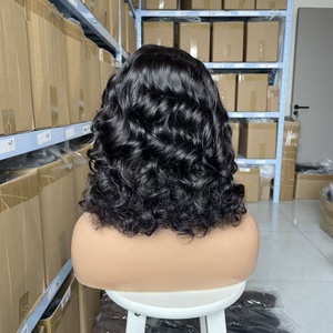 Peluca con Diadema 14A, Ondas Sueltas, Negro Intenso, 200% de Densidad, Fibra Resistente al Calor, Ideal para Mujeres Negras, Disponible - Product Image 5