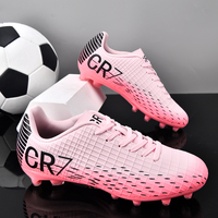 Chaussures de football unisexes personnalisées les plus vendues, doublure en mesh respirant, tige en PU, semelle intermédiaire en caoutchouc, chaussures de football américaines, hiver, printemps, été