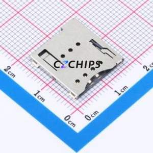 HX MICRO SIM 8+1P H1.5 SIM Card Connector SMD Connector Self-Return Type Micro SIM Card Card Holder 1.5mm - Product Image 1