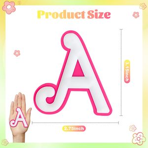 26 Breloques Lettres pour Sac Bogg, Accessoires Décoratifs Imprimés Alphabet 3D, Breloque pour Insert de Sac Bogg, Breloque Alphabet Personnalisable - Product Image 2