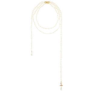 Collar de Perlas Simples y Elegantes, Cadena para Clavícula de Mujer, Estilo Ligero y Lujoso - Product Image 5