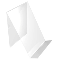 Support de livre en acrylique, chevalet d'affichage en acrylique transparent, support de tablette transparent pour afficher des photos, des livres, des feuilles de musique, des carnets