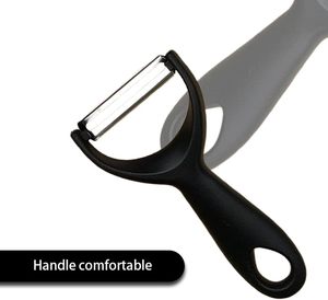 Best Selling Stainless Steel Y-Shaped Vegetable Fruit Sharp Peeler Grater Slicer <b>Kitchen</b> <b>Gadget</b> Black Plastic PP Handle Direct - Product Image 3