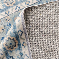 Tapis en velours imprimé en 3D Tapis doux en TPR avec support lavable