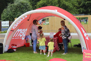 2024 распродажа надувная воздушная палатка Кемпинг, надувной навес, палатка со съемными дверями - Product Image 4