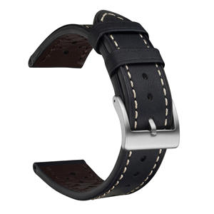<span class=keywords><strong>Bracelet</strong></span> de montre en cuir véritable vintage pour Samsung Galaxy Watch 8 Classic, <span class=keywords><strong>bracelet</strong></span> de montre de style professionnel - Product Image 2