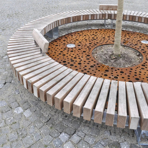 Rejilla Metálica Moderna para Árboles, Adorno de Jardín para Exteriores, Resistente a la Intemperie, con Recubrimiento en Polvo, Decoración Independiente - Product Image 1