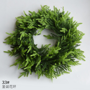 Guirlande artificielle en herbe de cyprès pour porte d'entrée, guirlande réaliste en faux herbe de cyprès avec <span class=keywords><strong>fausse</strong></span> verdure d'eucalyptus printanière pour mur et <span class=keywords><strong>fenêtre</strong></span> - Product Image 6