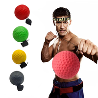 Ballon de boxe réflexe pour entraînement de vitesse et de réflexe, avec barre de spinning pour boxe