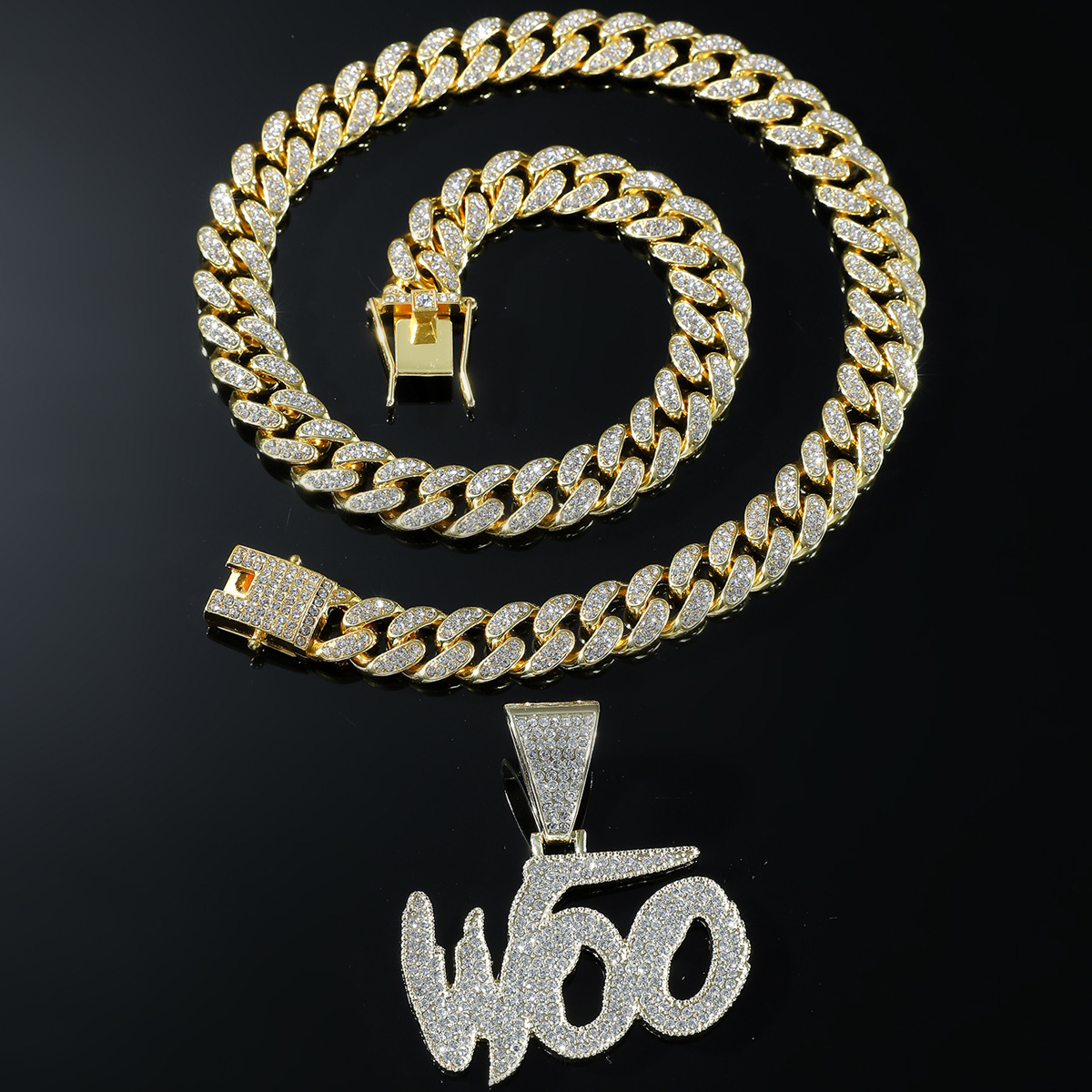 Rapper Hip Hop Jewelry - 18K Gold Plated Pendant Necklaces