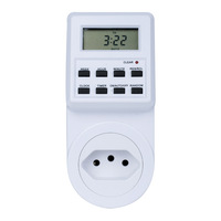 Minuterie électrique numérique Prise de courant Minuterie de cuisine à petit écran Options de sortie multiples Minuterie électronique