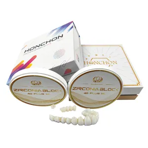 Fabbrica all'ingrosso miglior prezzo laboratorio dentale disco dentale zirconia colorazione liquiddental multistrato zirconia block