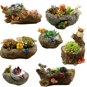 <span class=keywords><strong>Vasi</strong></span> regalo vaso da fiori in resina succulenta cartone animato creativo vaso <span class=keywords><strong>per</strong></span> fioriera succulenta <span class=keywords><strong>per</strong></span> la decorazione domestica - Product Image 1