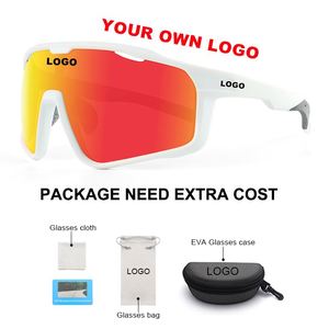 Lunettes de sport personnalisées, lunettes polarisées, vente chaude, lunettes de soleil pour hommes Tr90 UV400 miroir, cricket, vélo, cyclisme, avec logo - Product Image 5