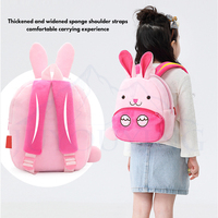 Vente en gros de sacs à dos en peluche imperméables pour enfants Cartable avec animal en peluche Sac d'école pour garçons et filles