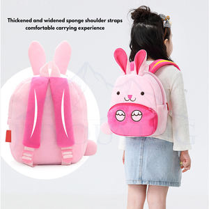 Venta al por mayor Mochila De felpa impermeable para niños de dibujos animados <span class=keywords><strong>Mini</strong></span> mochila escolar de jardín de infantes con animales de peluche Mochila escolar para niños y niñas - Product Image 5