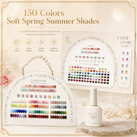 BelloGel – Vente directe usine – Nouvelle collection printemps-été – 150 couleurs – Kit de vernis gel multi-finitions style français – Flacon 12ml – Bibliothèque de couleurs pour salon