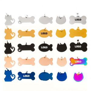 Cute Personalized Men Gold Blank Metal Custom Pet Id <b>Dog</b> <b>Name</b> <b>Tag</b>/Custom Stainless Steel Dogtag - Product Image 1