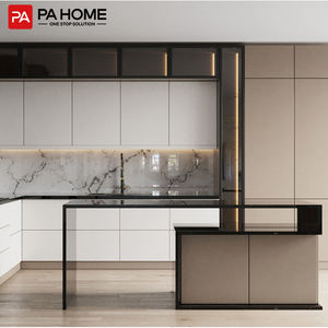 Set di Mobili da Cucina Moderni in Alluminio e Acciaio Inossidabile di <span class=keywords><strong>Qualità</strong></span> PA, Design Contemporaneo per <span class=keywords><strong>Cucine</strong></span> Piccole - Product Image 2
