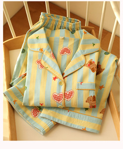 Indumenti <span class=keywords><strong>da</strong></span> <span class=keywords><strong>notte</strong></span> in <span class=keywords><strong>cotone</strong></span> <span class=keywords><strong>100</strong></span>% morbido traspirante Set <span class=keywords><strong>camicia</strong></span> <span class=keywords><strong>da</strong></span> <span class=keywords><strong>notte</strong></span> stile Casual - Product Image 5