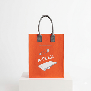 Sac fourre-tout classique pour femme en feutre de polyester Ulike - Grande capacité, forme personnalisable, design imprimé en sérigraphie écologique - Product Image 1