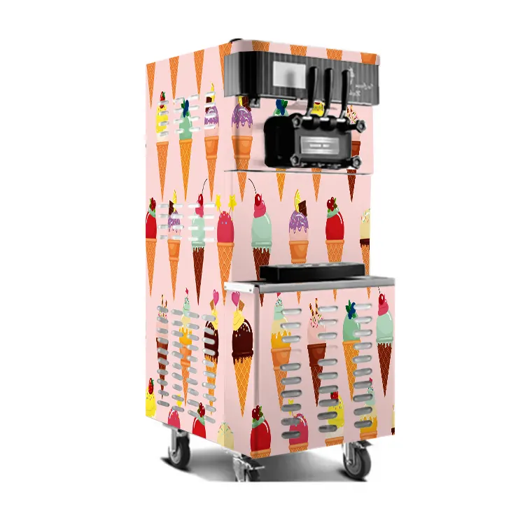 เครื่องทำไอศกรีมนุ่มอัตโนมัติในเชิงพาณิชย์