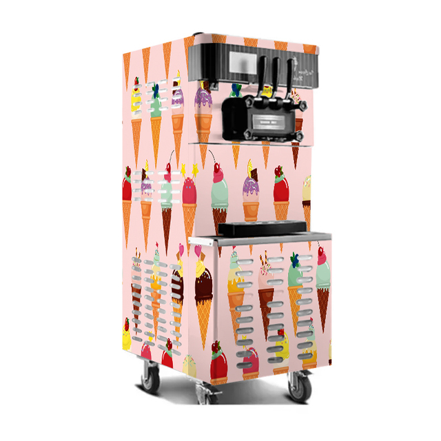 Commercial High-yield Soft Ice Cream Machine Fully Automatic Ice Cream Machine