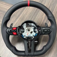Volant sport en cuir noir mat M pour BMW M3 M5 F10 F30 F31 F32 F20 E90 E87 E92 X6 E71 X5 E70 F15 F16 - En stock