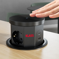 KLASS Smart Life Power Elektrische Hebe-Steckdose Pop-up-Steckdose Neues Design EU Tischplatten-Erweiterungssteckdose Kabellose Elektrische Steckdose IP IP55