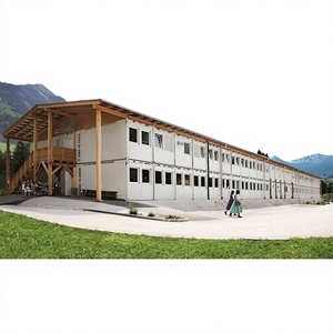 Casa Prefabricada Modular de Lujo de 40 Pies, 2 Habitaciones, Personalizada de Fábrica, de Ensamblaje Rápido, con Pequeñas Ventanas de Vidrio, Tipo Contenedor - Product Image 1