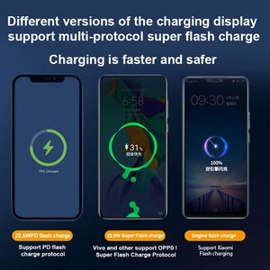 พาวเวอร์แบงค์แบบพกพา PD22.5W ชาร์จเร็ว ความจุ 10000mah 20000mah 30000mah  ปรับแต่งโลโก้ได้ ใช้สำหรับโทรศัพท์มือถือ - Product Image 4