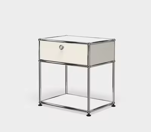 Table de chevet modulaire en acier inoxydable, commode de salon, meuble d'appoint pour canapé - Product Image 5