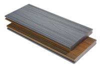 Revêtement de sol extérieur pour jardin, terrasse en WPC, imperméable, à clipser, brossé