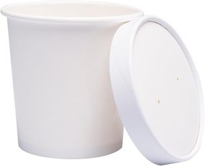 Gobelet en papier pour crème glacée avec motif personnalisé, revêtement PE, bol à fruits jetable - Product Image 1