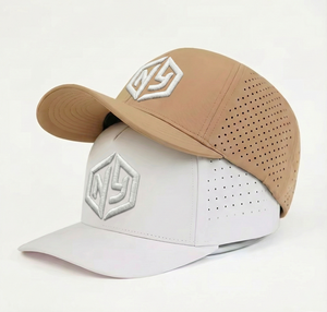 Custom Breathable Laser Cut Perforated Holes Waterproof <strong>Quick</strong> <strong>Dry</strong> Fabric 3D Embroidery Logo Performance Sport Golf <strong>Cap</strong> - Product Image 1