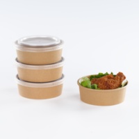 Bols jetables biodégradables pour soupes, fournitures de fête en gros, grands bols en papier pour ramen à emporter, compatibles induction, pour pâtes chaudes et salades