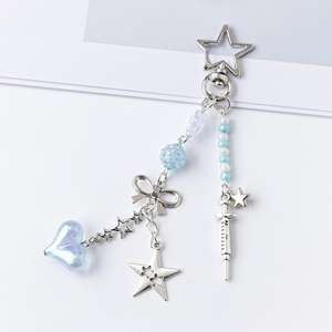 Ocean Star Pendentif Porte-clés Style Doux pour Filles Dauphin Perle Accessoire de Chaîne de Téléphone Portable - Product Image 5