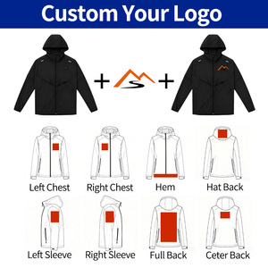 <strong>Men's</strong> Casual Sports Windbreaker Jacket Waterproof Quick Dry Running Breathable Hooded Lightweight Camouflage Patchwork Jogging - Product Image 5