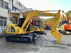 Baja Hora de segunda mano Komatsu PC70 PC78US maquinaria hidráulica retroexcavadora oruga usada 7 toneladas excavadoras komatsu