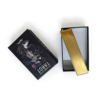 Boîte cadeau personnalisée OEM pour cartes de tarot avec couvercle et fond, cartes d'oracle personnalisées CMYK avec dorure à chaud (couleurs personnalisables)
