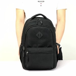 Fashion Custom Logo Men Laptop Backpack Polyester Canvas 15.6 Computer Backpack Bookbags Anti-theft College Student School Bags